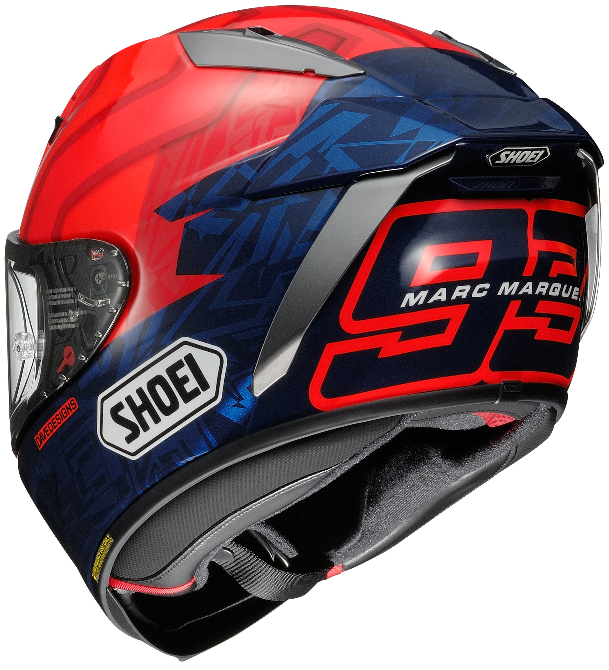 Shoei X-15 Marquez 7 Full Face Helmet - TC-1 - rear