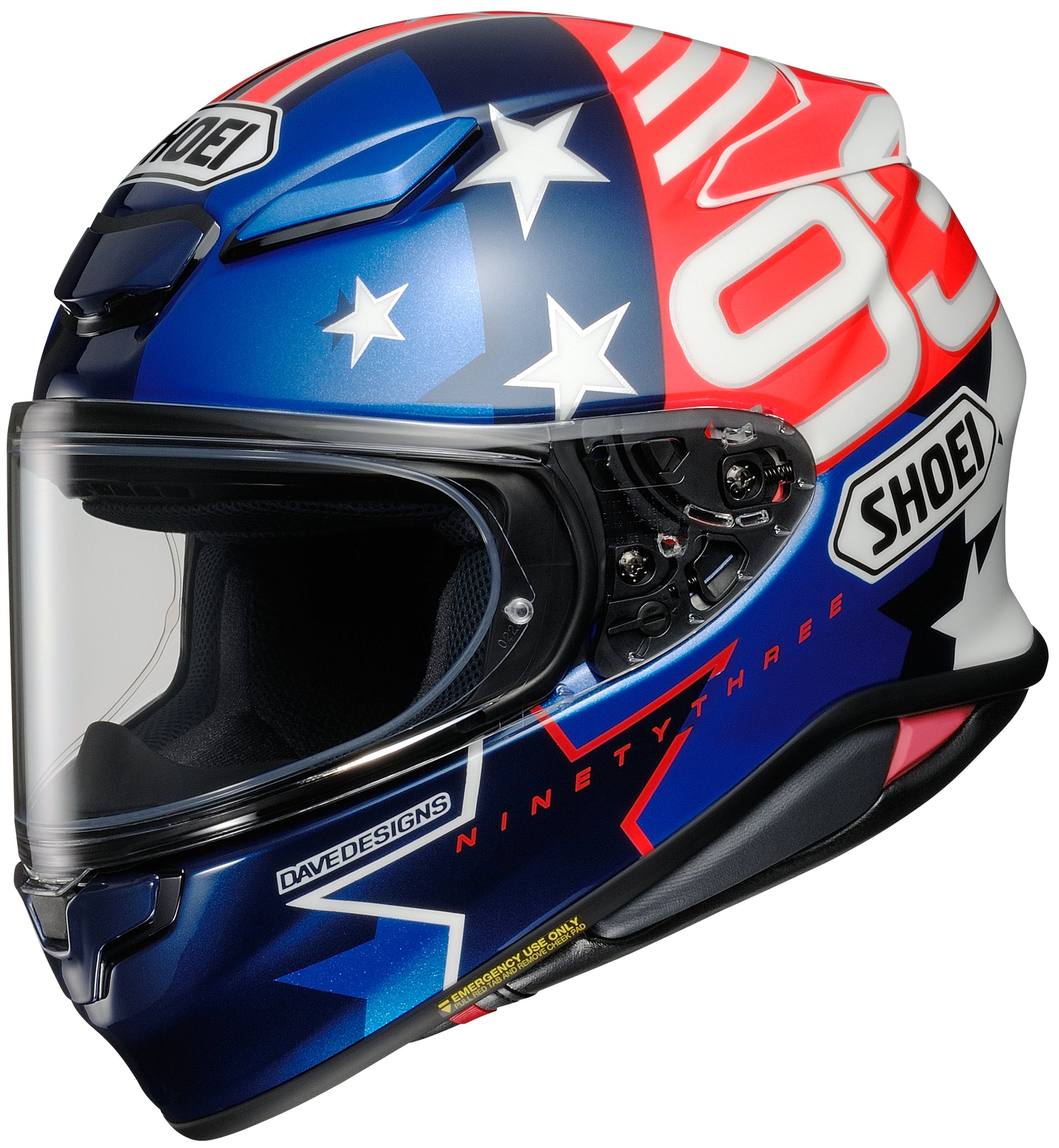 Shoei RF-1400 Marquez American Spirit Full Face Helmet - TC-10