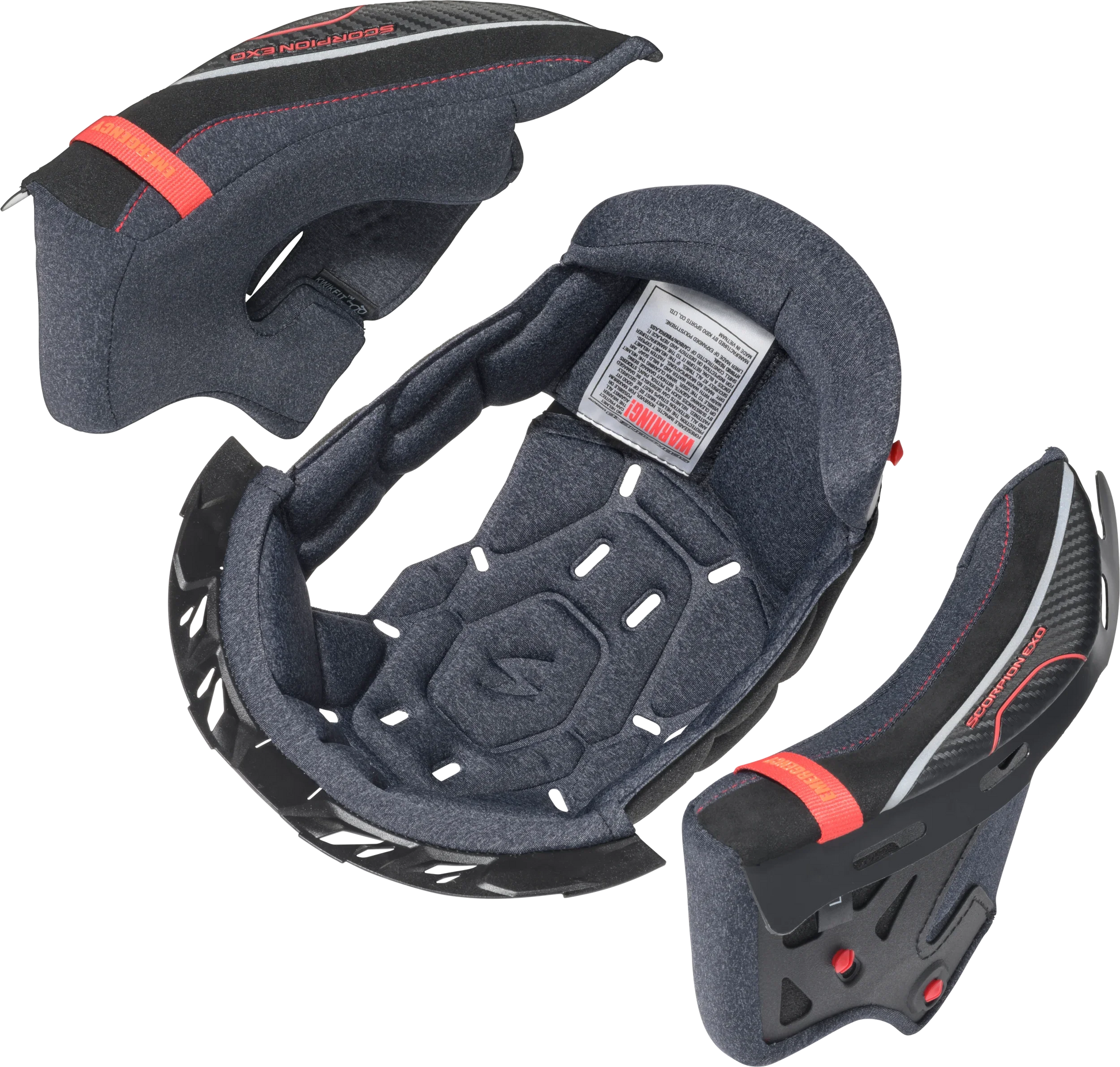 SCORPION EXO Eclipse Kwikwick C Liner/cheek Pad Kit