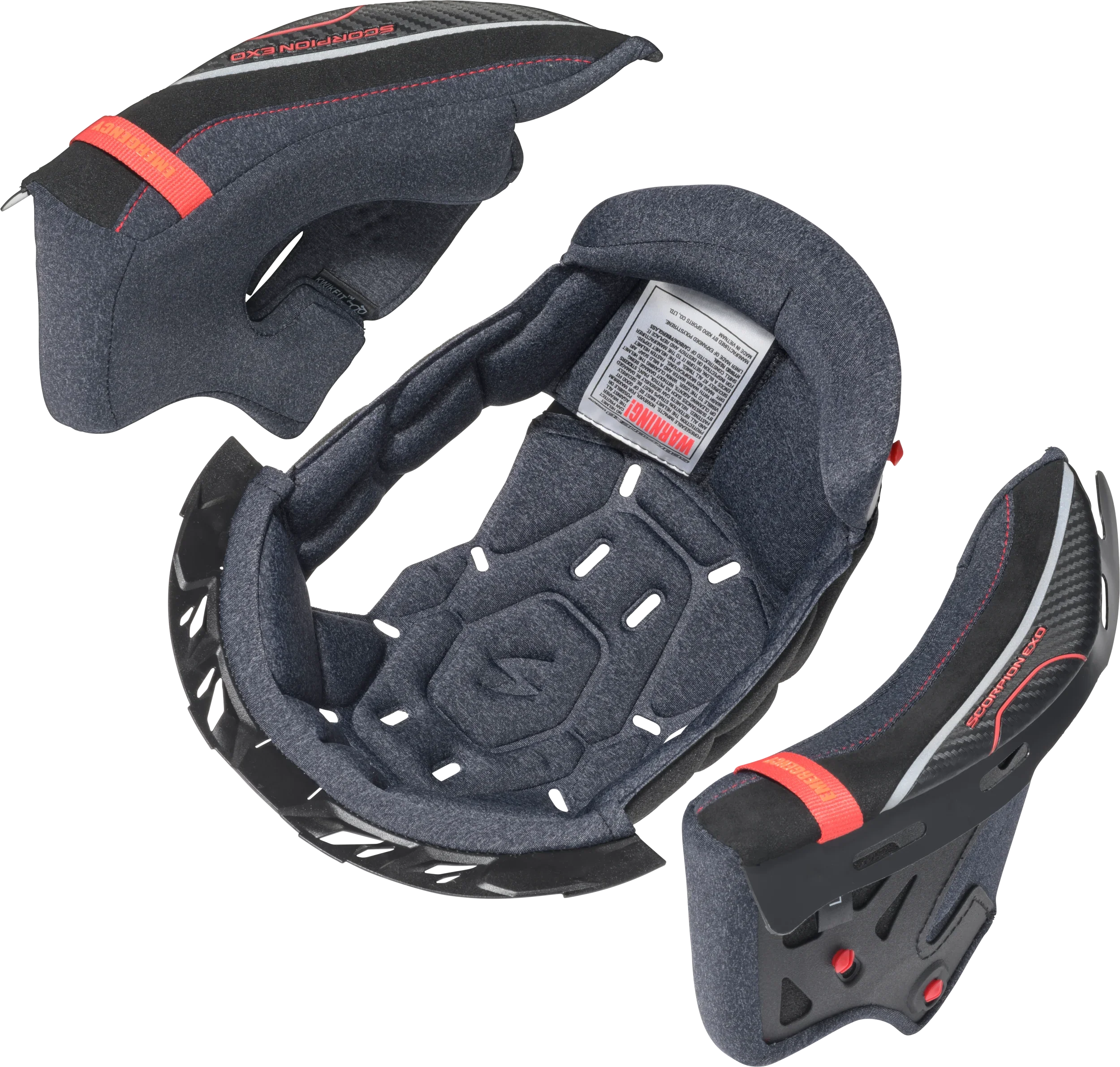 SCORPION EXO Eclipse Kwikwick C Liner/cheek Pad Kit