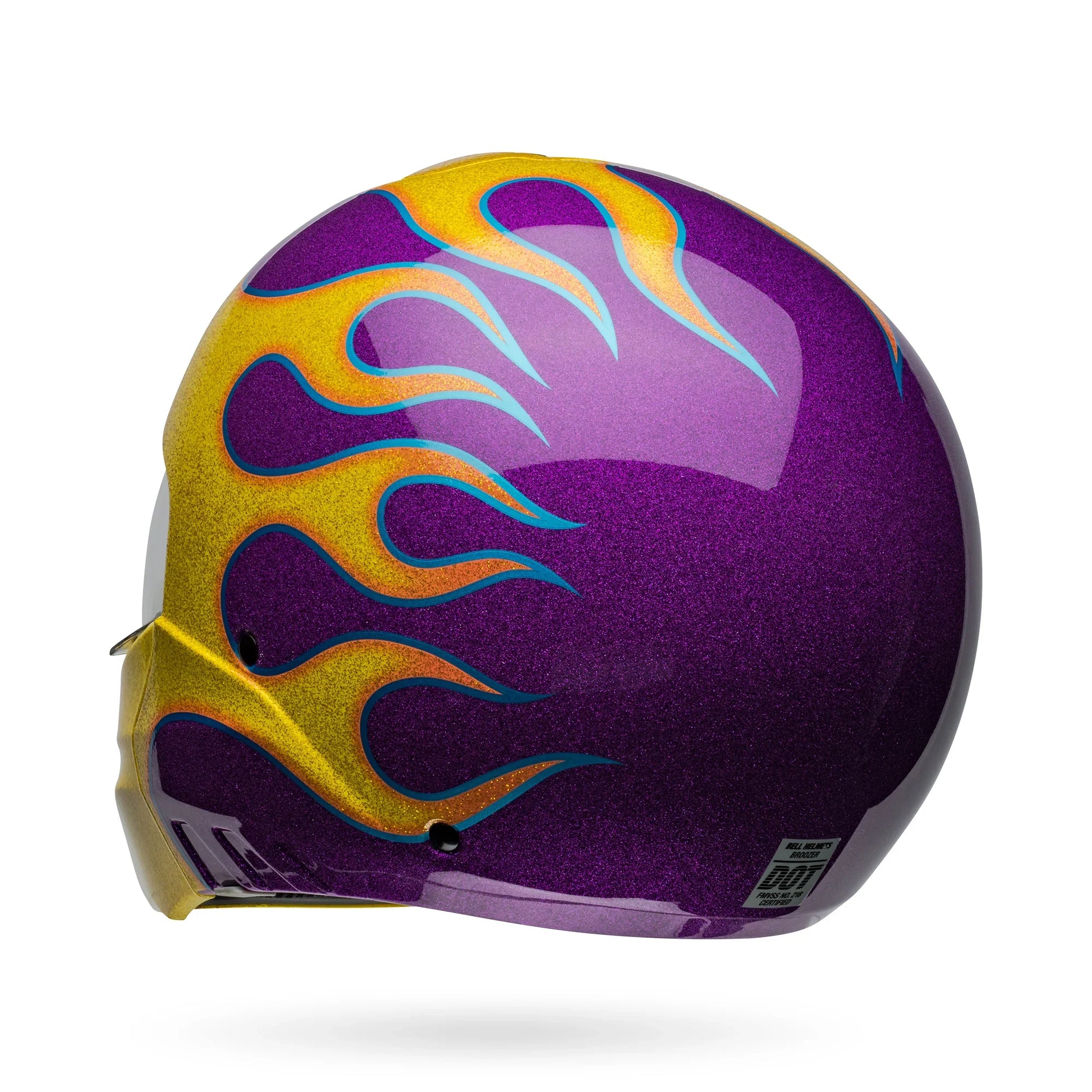 BELL PS BROOZER IGNITE PURPLE YELLOW