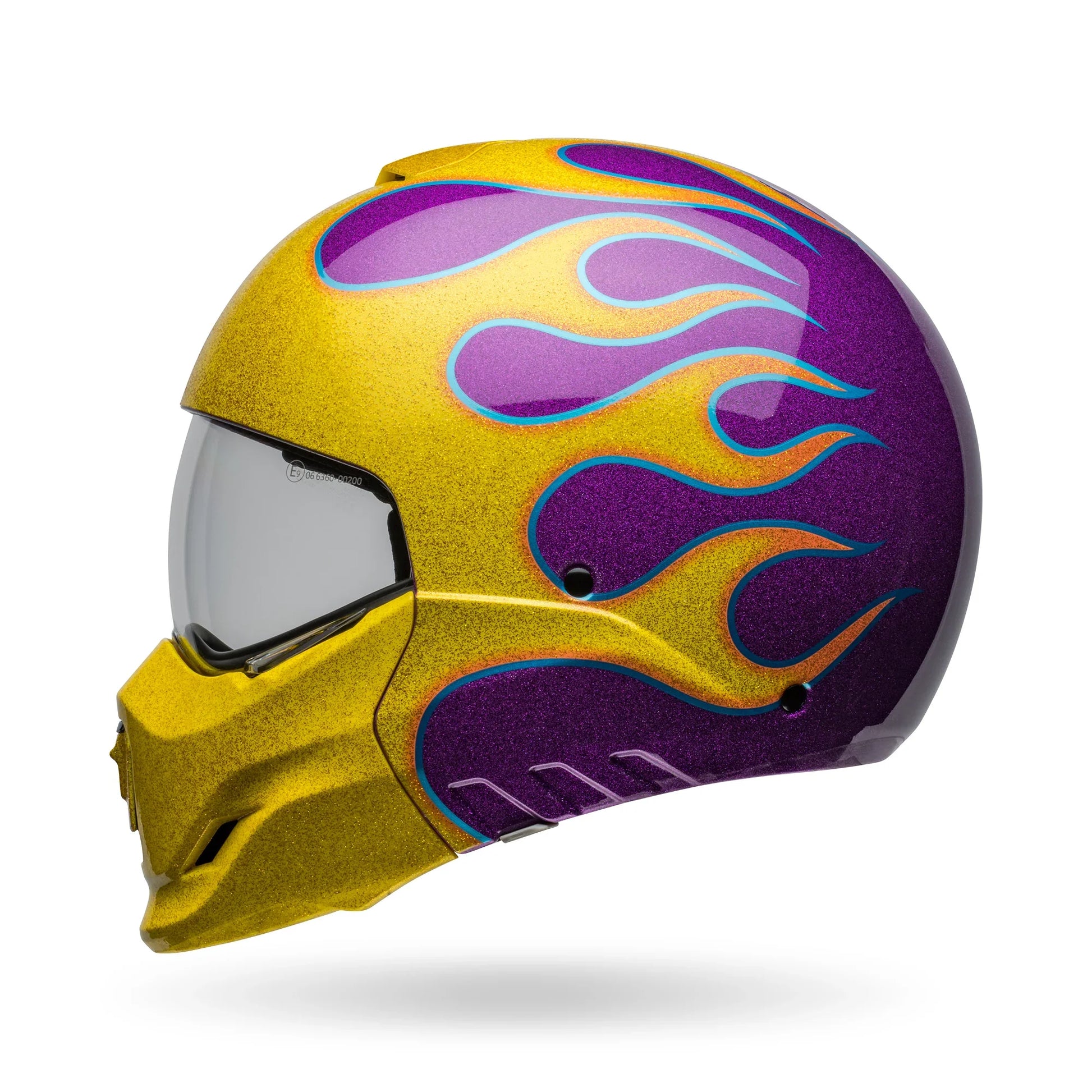 BELL PS BROOZER IGNITE PURPLE YELLOW
