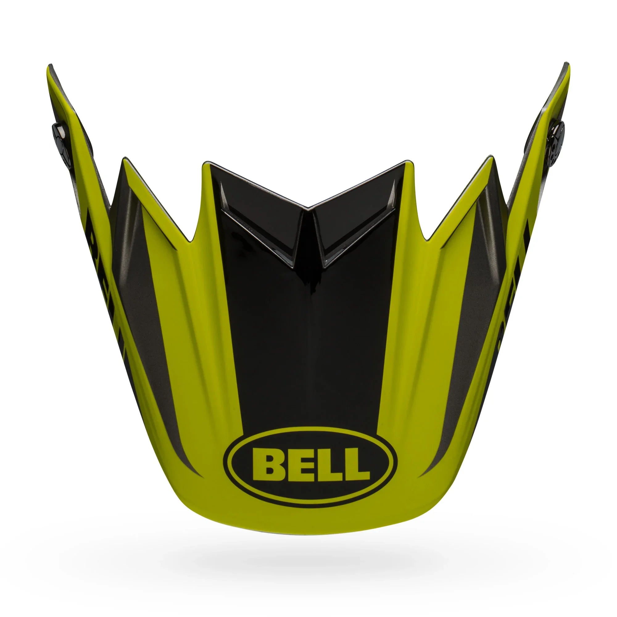 BELL PS MOTO 9 FLEX VISOR DIVSN/G/HV MATTE GLOSS BLACK HI VIZ GRAY
