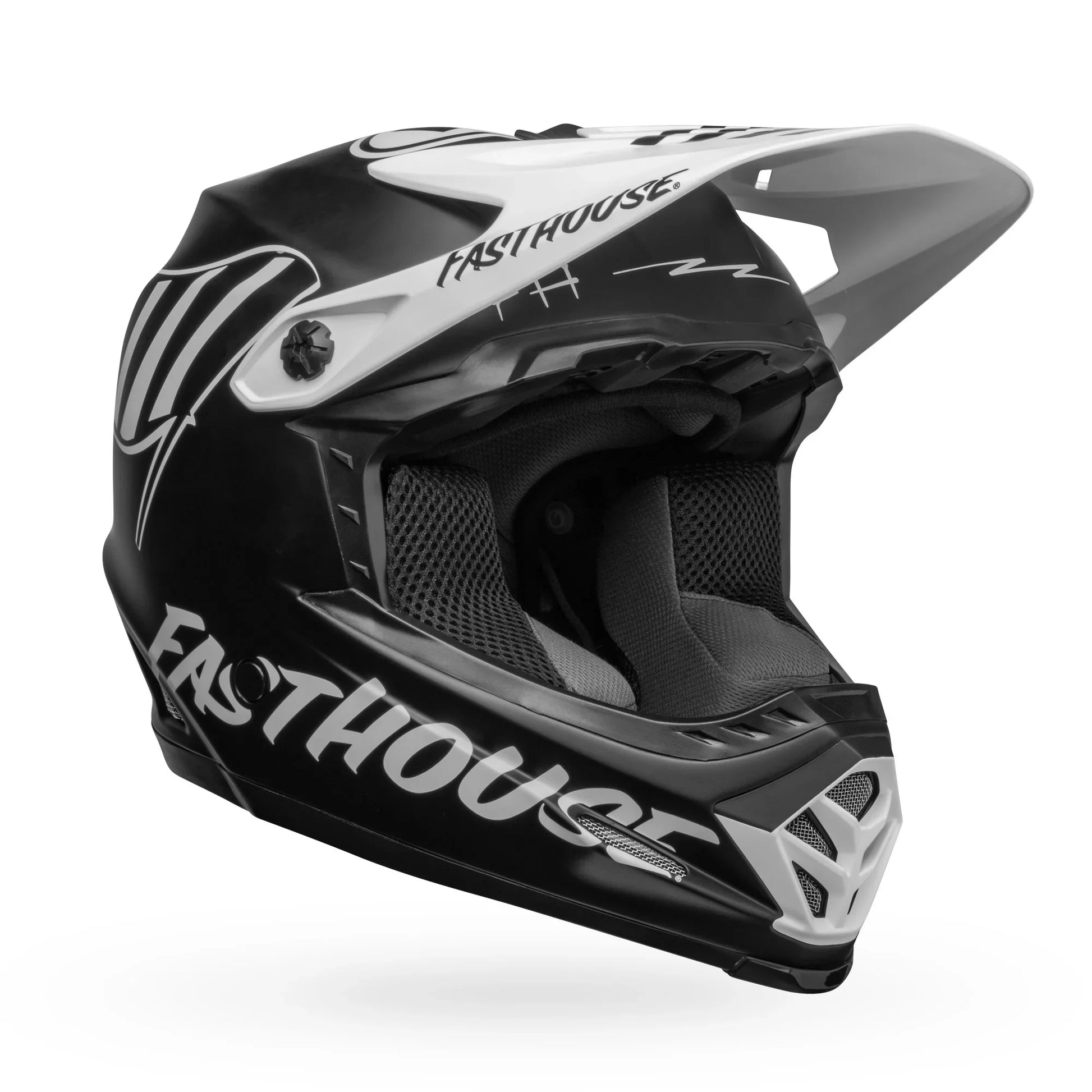 BELL PS MOTO-9YTHMIPS FH FLYC/WHITE Y/M MATTE BLACK WHITE