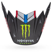 BELL PS MOTO 9 FLEX VISORTOMACRPLC22 MATTE BLACK WHITE TOMAC