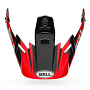 BELL PS MX 9 ADV VISOR DASH/RED BLACK RED WHITE