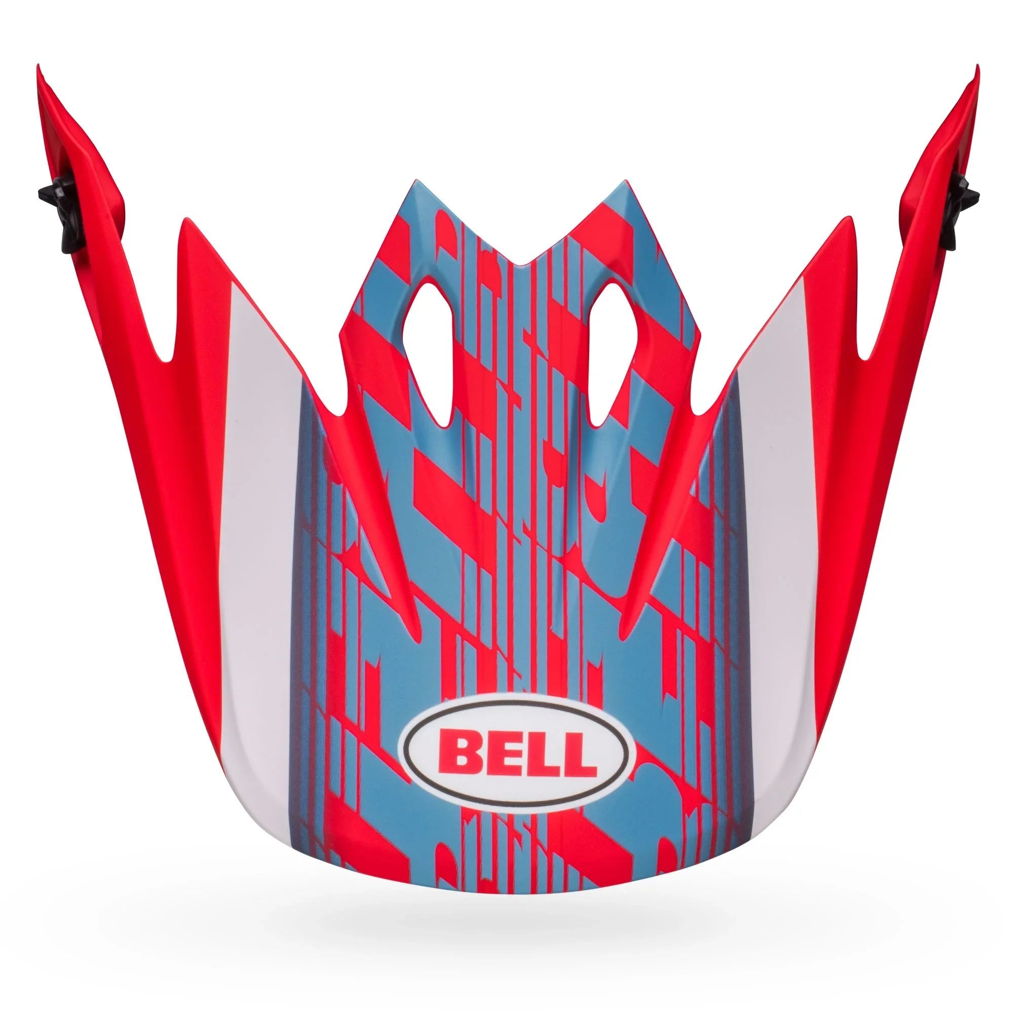 BELL PS MX 9 VISOR OFFSET MATTE METBL MATTE METALLIC BLUE WHITE