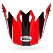 BELL PS MX 9 VISOR DASH RED BLACK