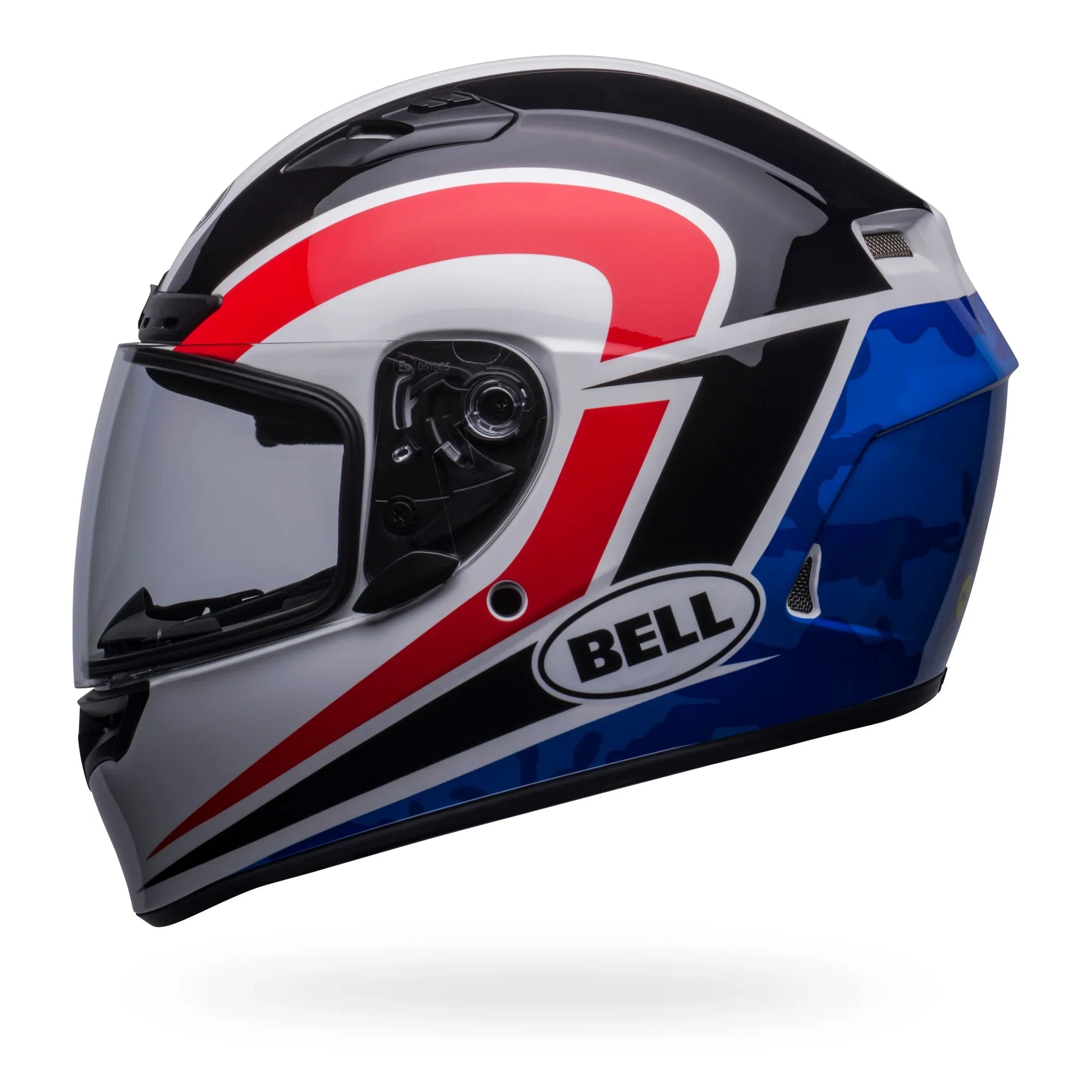 BELL PS QUALIFIER DLX MIPS BLITZ/BLUE WHITE BLUE CAMO