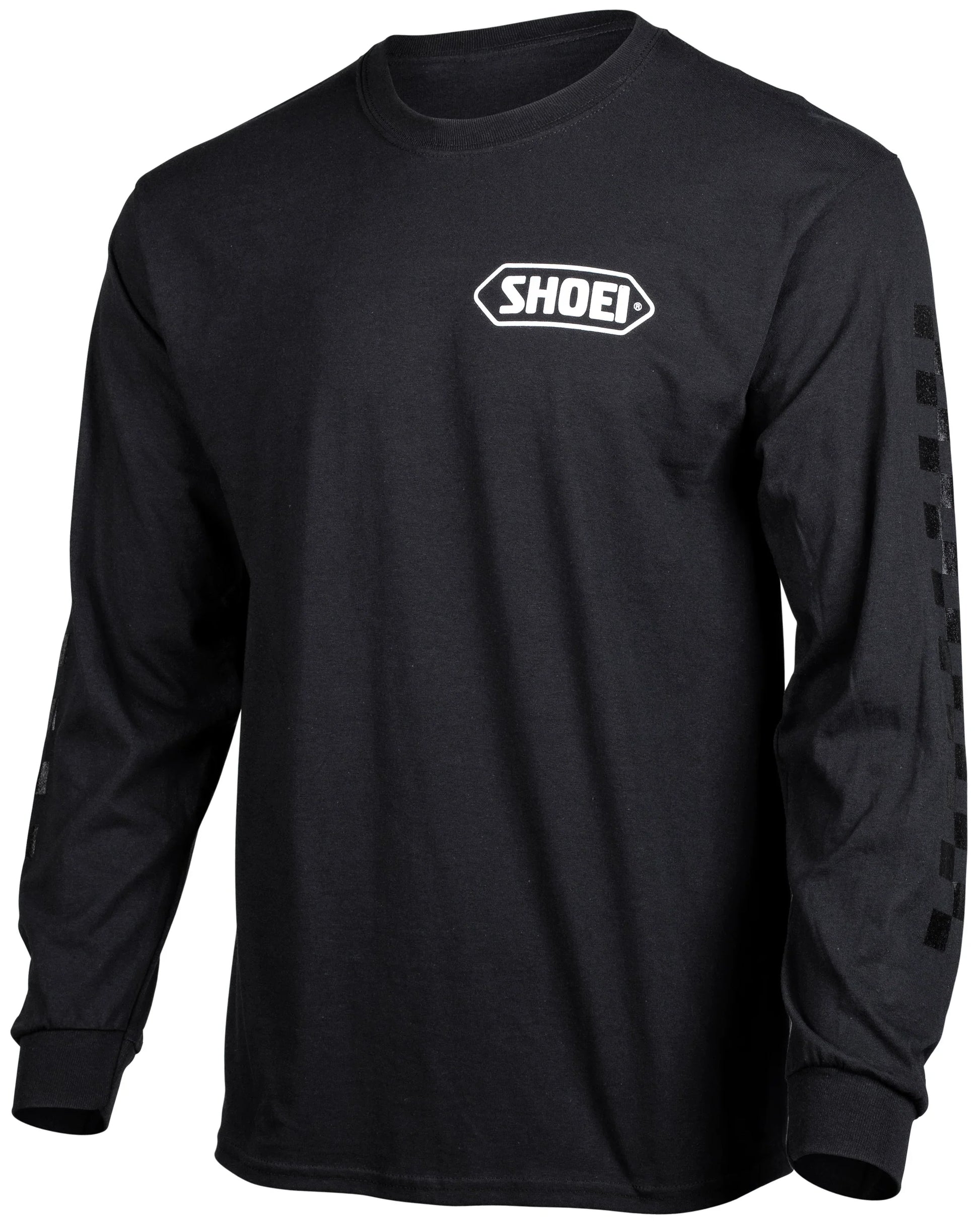 SHOEI CORP LOGO LONG SLEEVE T-SHIRT BLACK/WHITE