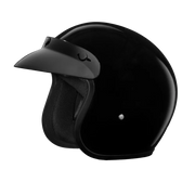 Daytona Helmets D.O.T. Daytona Cruiser Jr.- Hi-Gloss Black