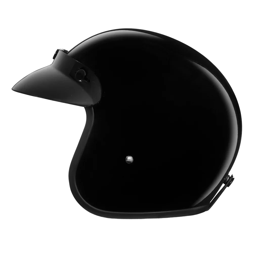 Daytona Helmets D.O.T. Daytona Cruiser Jr.- Hi-Gloss Black