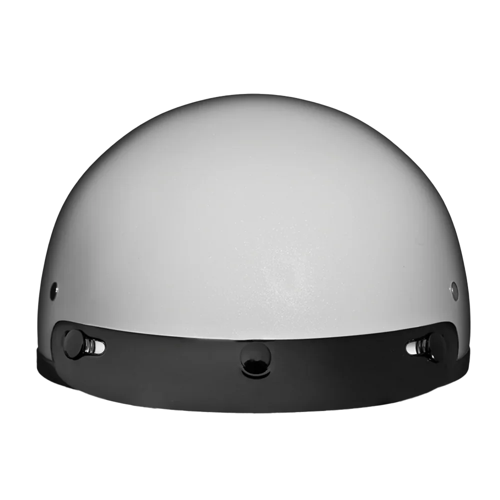 Daytona Helmets DOT Approved Daytona Skull Cap Half Shell Motorcycle Helmet - Beanie Style for Motorcycles, Cruisers, Scooters, and Mopeds - Pearl White