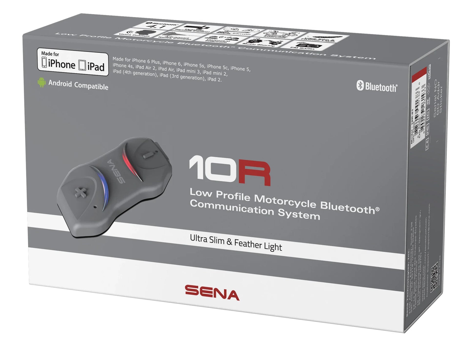 SENA 10R Bluetooth 4.1 Headset & Intercom
