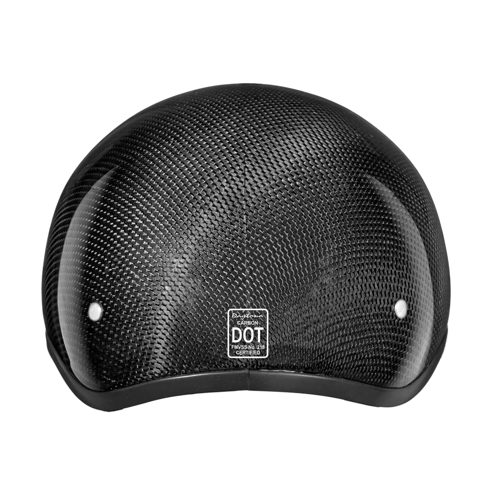 Daytona Helmets D.O.T. Daytona Skull Cap- Grey Carbon Fiber
