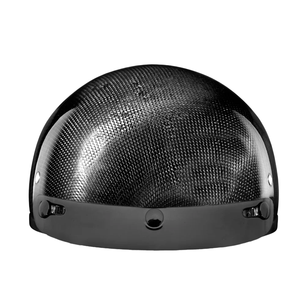 Daytona Helmets D.O.T. Daytona Skull Cap- Grey Carbon Fiber
