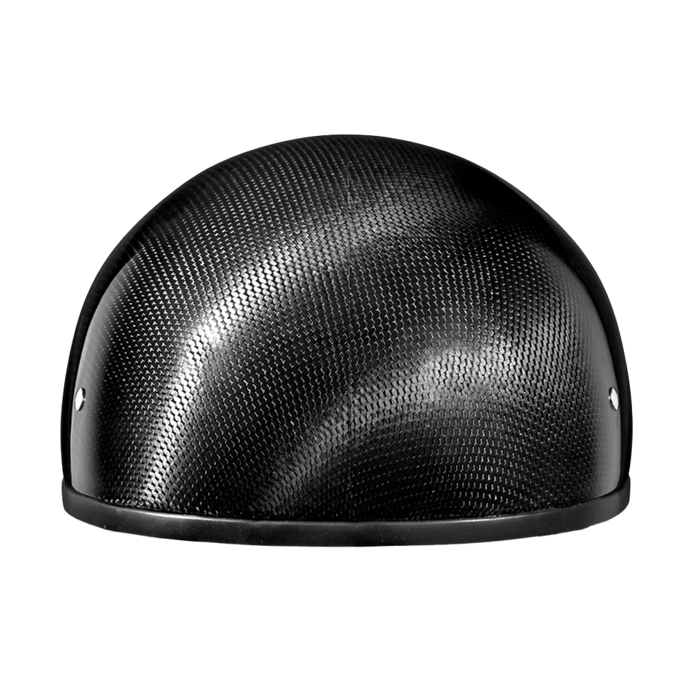Daytona Helmets D.O.T. Daytona Skull Cap W/O Visor- Grey Carbon Fiber