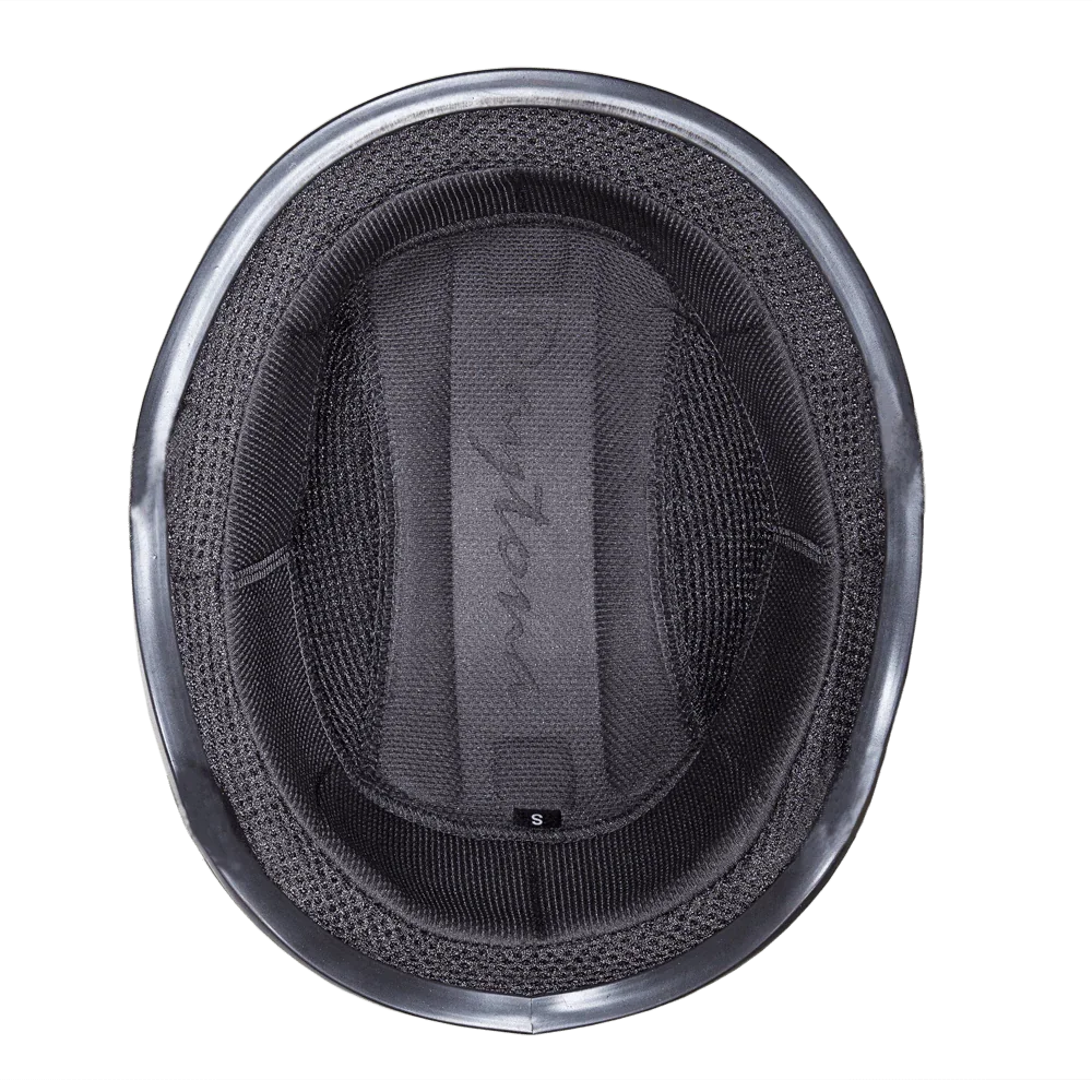 Daytona Helmets D.O.T. Daytona Skull Cap W/O Visor- Grey Carbon Fiber