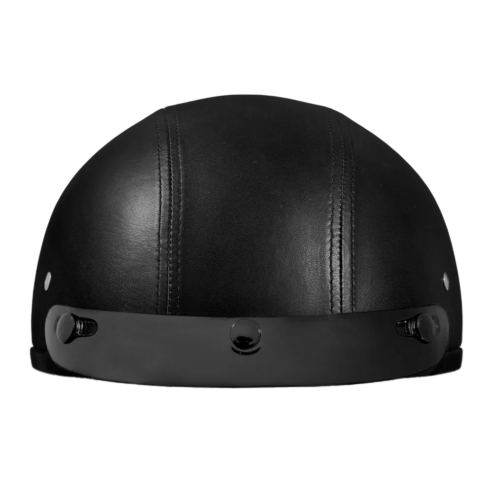 Daytona Helmets D.O.T. Daytona Skull Cap- Leather Covered