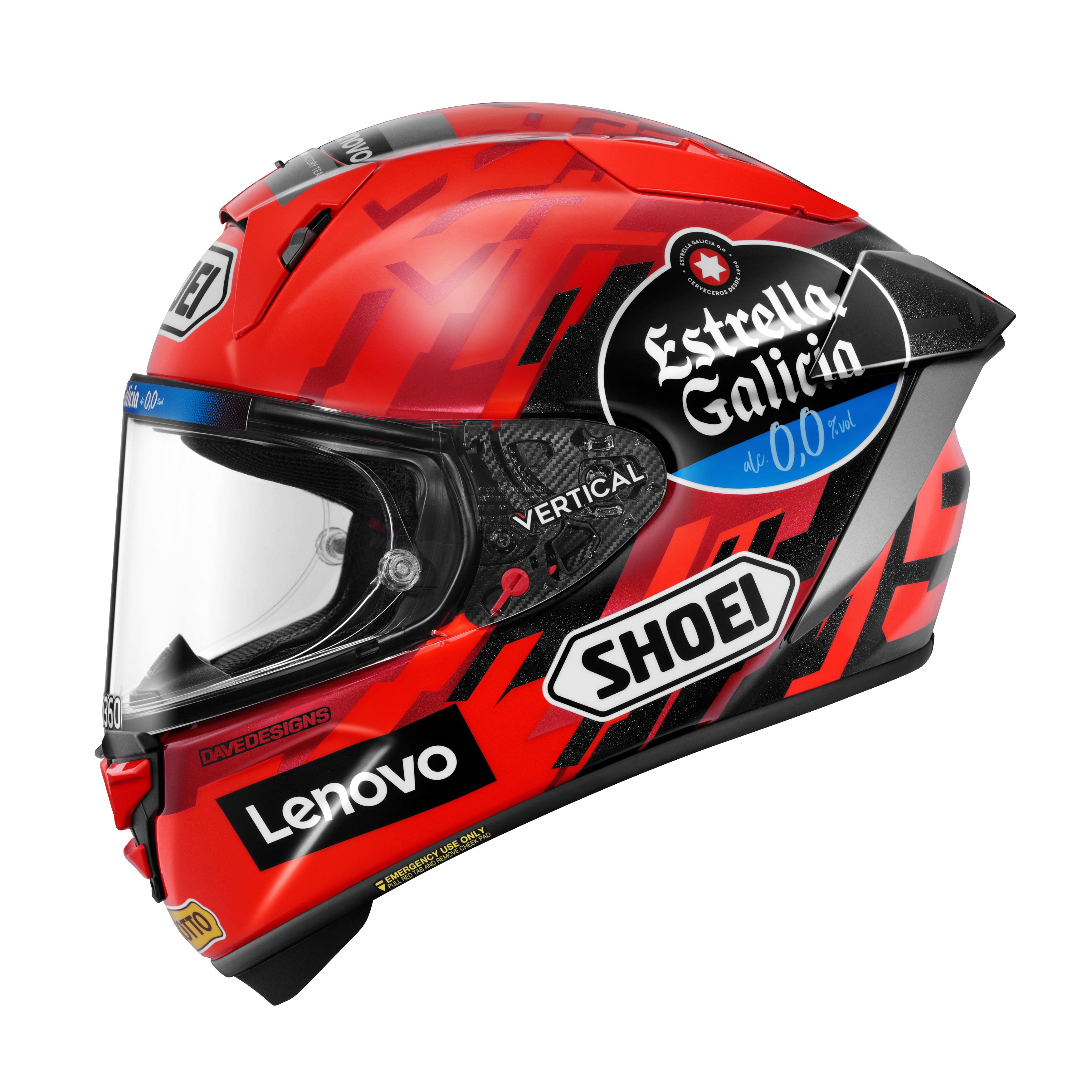 Shoei X-15 Marquez 9 Full Face Helmet - TC-1 - side