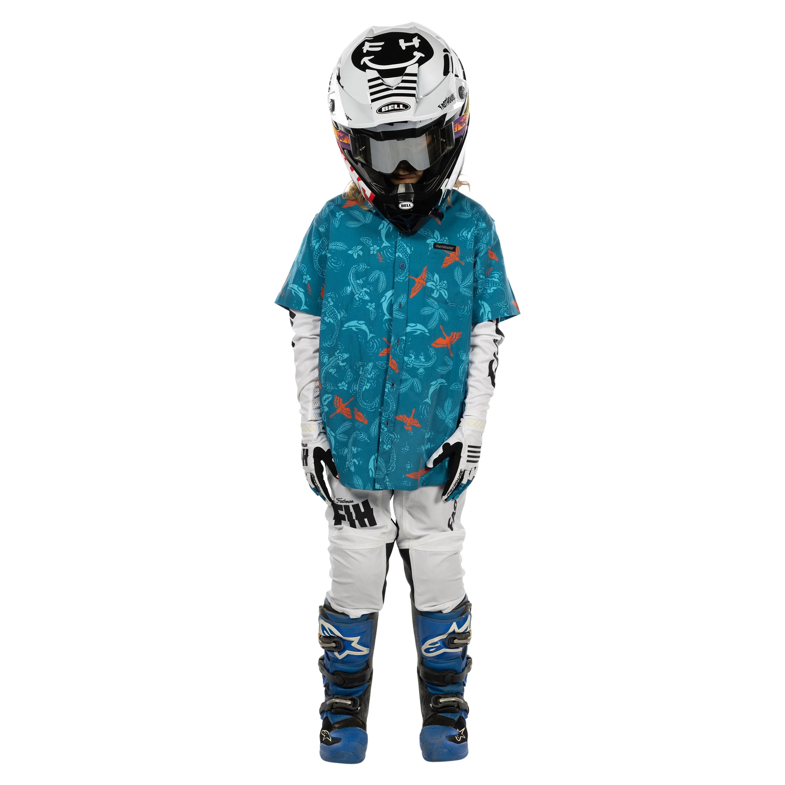 Fasthouse Youth TB Island Hopping Hawaiian Shirt