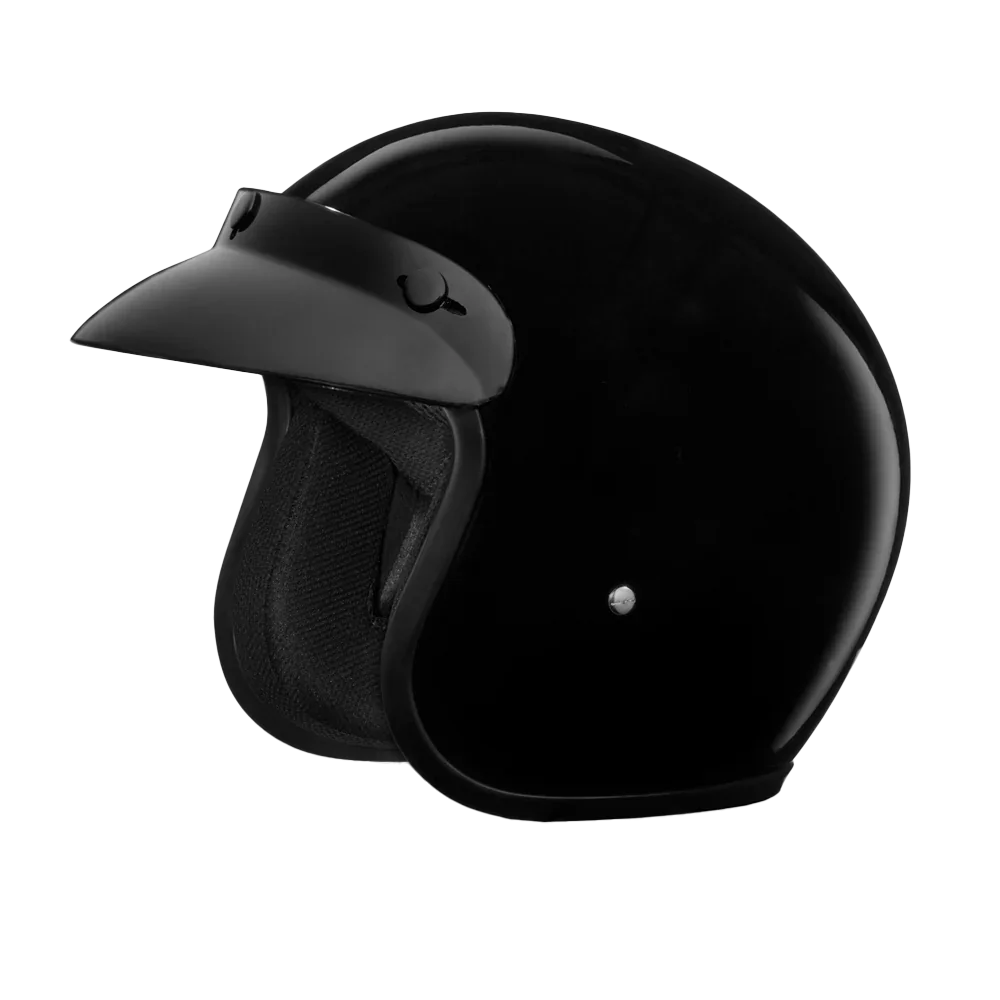 Daytona Helmets D.O.T. Daytona Cruiser- Hi-Gloss Black