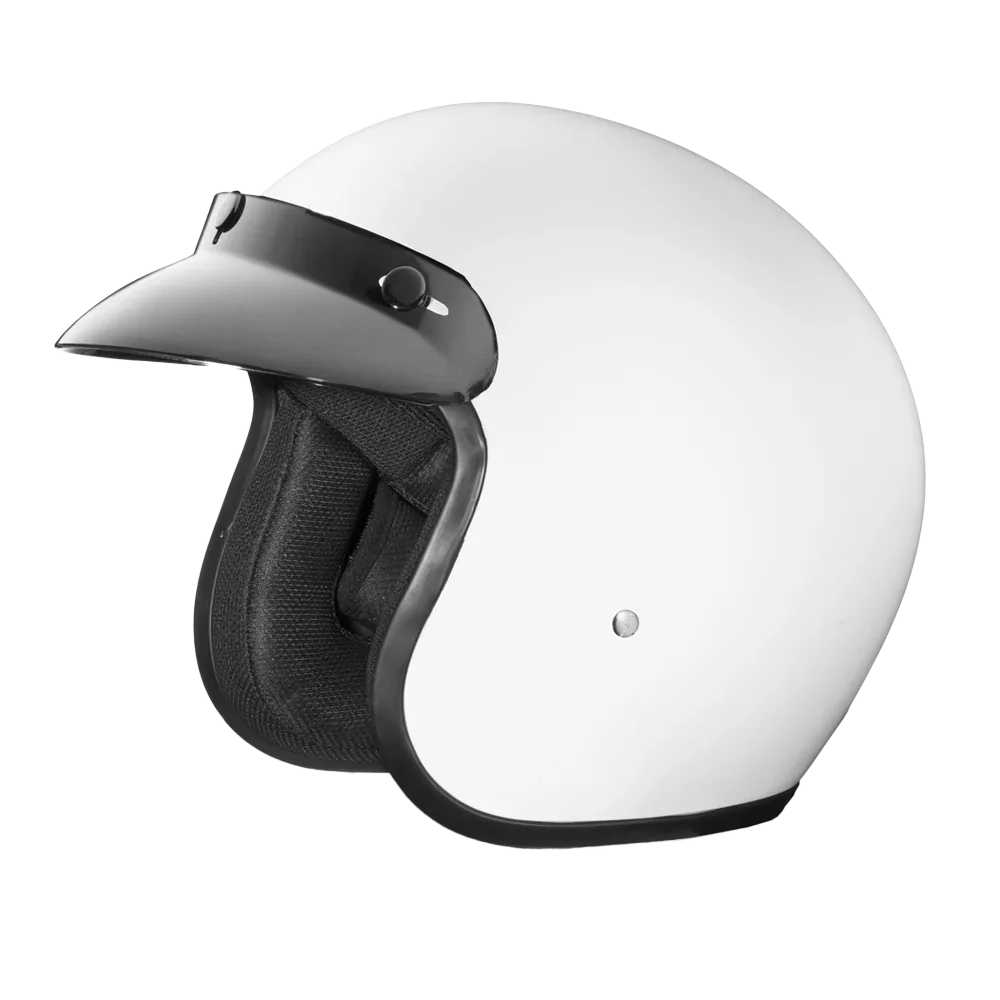 Daytona Helmets D.O.T. Daytona Cruiser- Hi-Gloss White