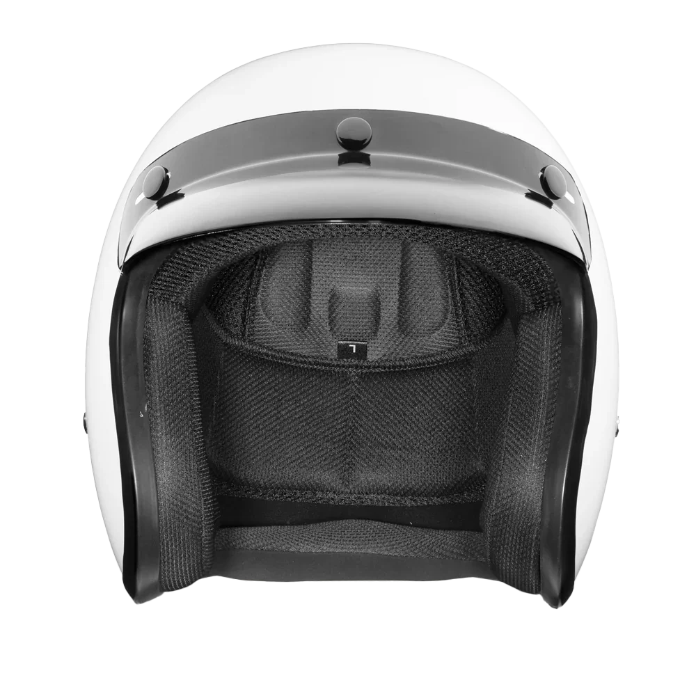 Daytona Helmets D.O.T. Daytona Cruiser- Hi-Gloss White