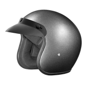 Daytona Helmets D.O.T. Daytona Cruiser- Gun Metal Grey Metallic