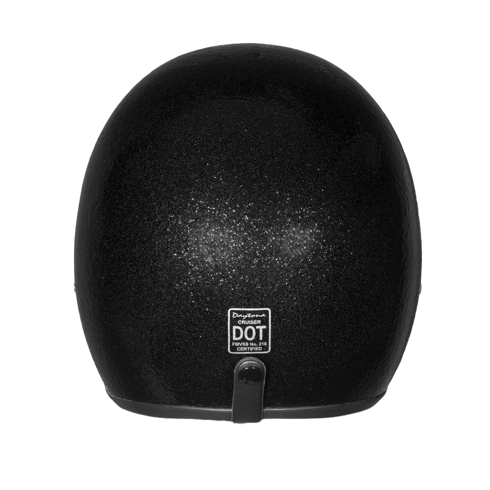 Daytona Helmets D.O.T. Daytona Cruiser- Black Metal Flake