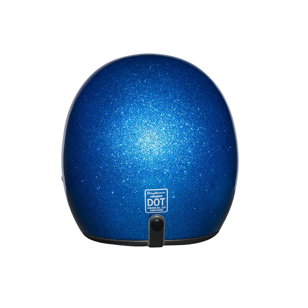 Daytona Helmets D.O.T. Daytona Cruiser- Blue Metal Flake