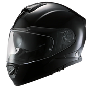 Daytona Helmets Daytona Detour Full Face Motorcycle Helmet - DOT Certified, Dual Visor, Street Bike Helmet, Men/Women/Youth - Hi-Gloss Black