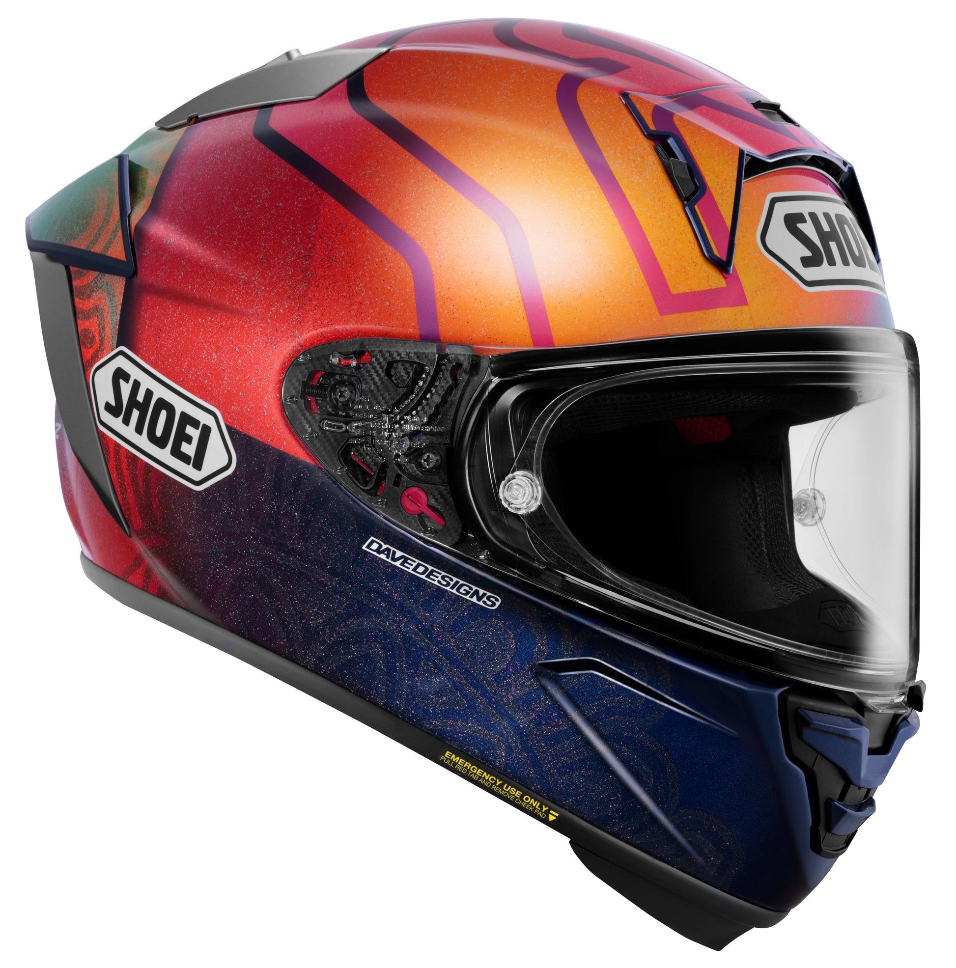 Shoei X-15 Marquez Holi Full Face Helmet - TC-1 - right
