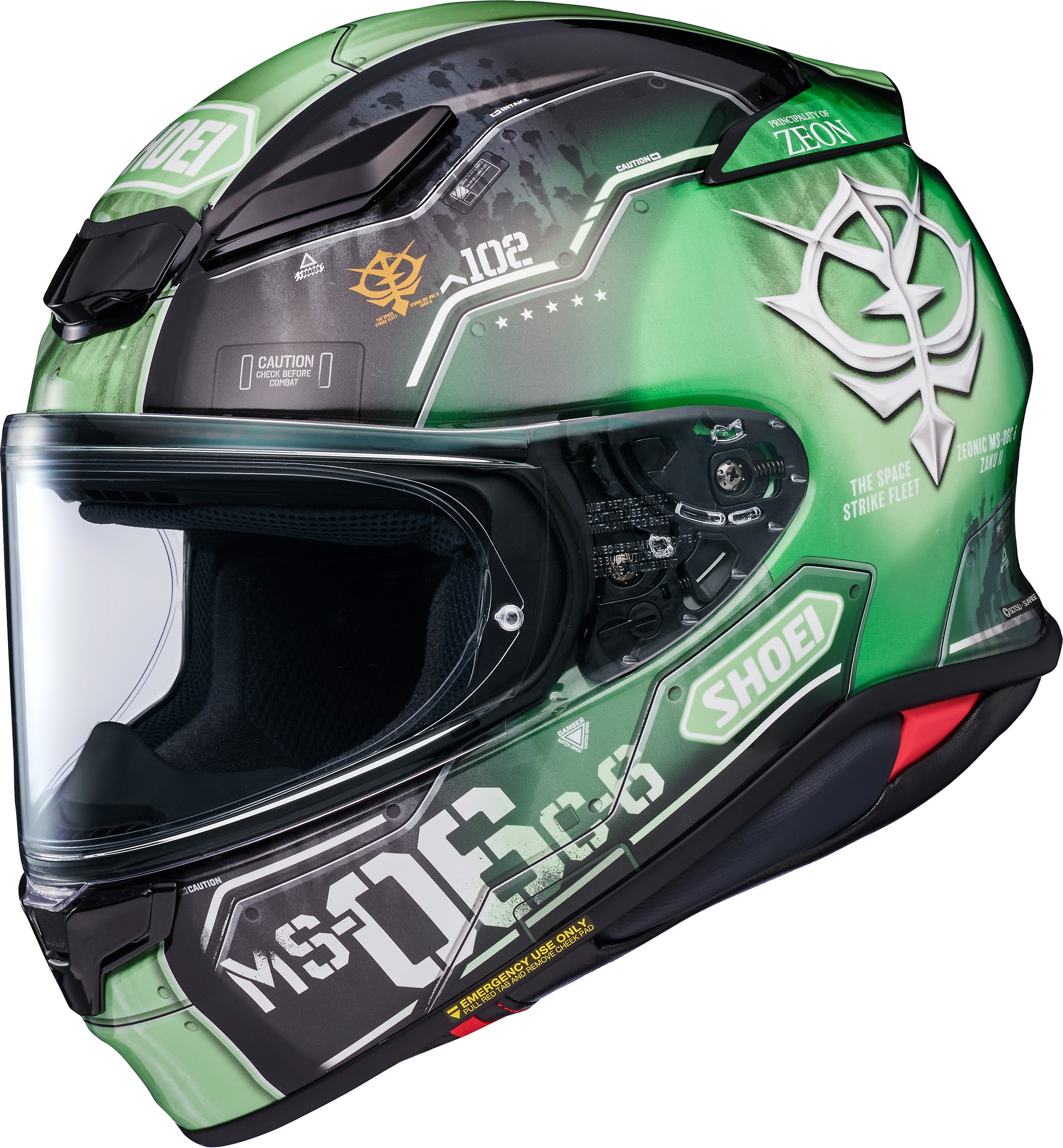Shoei RF-1400 MS-06C-6 Zaku II Full Face Helmet - TC-4