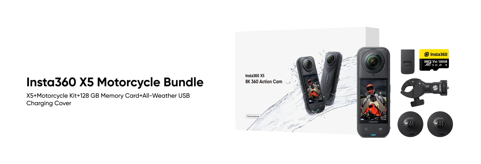 Insta360 X5 Motorcycle Bundle