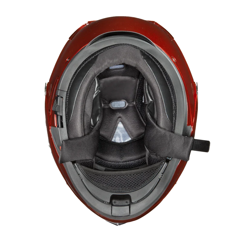 Daytona Helmets Daytona Glide Modular Motorcycle Helmet - DOT Approved, Bluetooth Ready, Dual Visor, Men/Women/Youth - Black Cherry