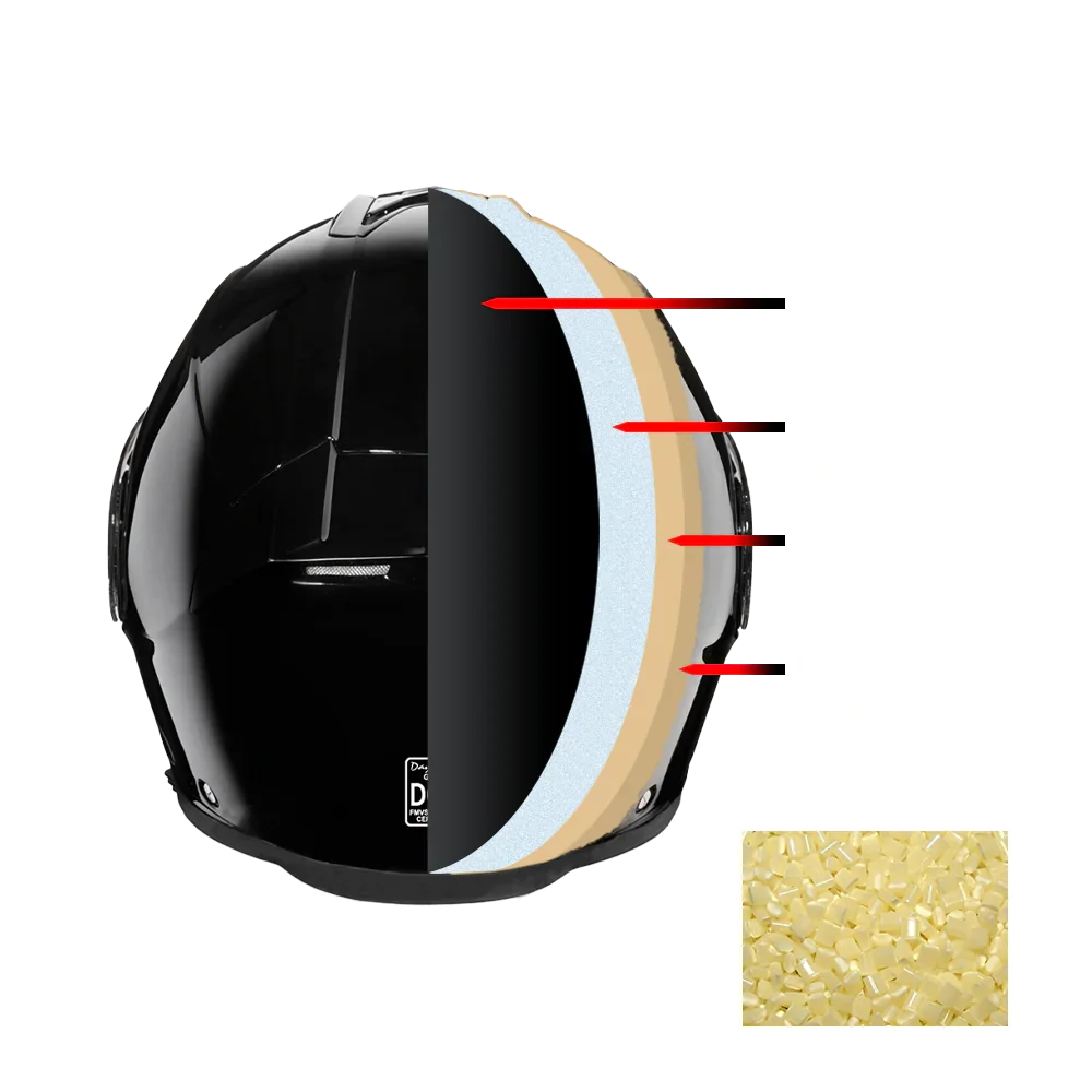 Daytona Helmets Daytona Detour Full Face Motorcycle Helmet - DOT Certified, Dual Visor, Street Bike Helmet, Men/Women/Youth - Hi-Gloss Black