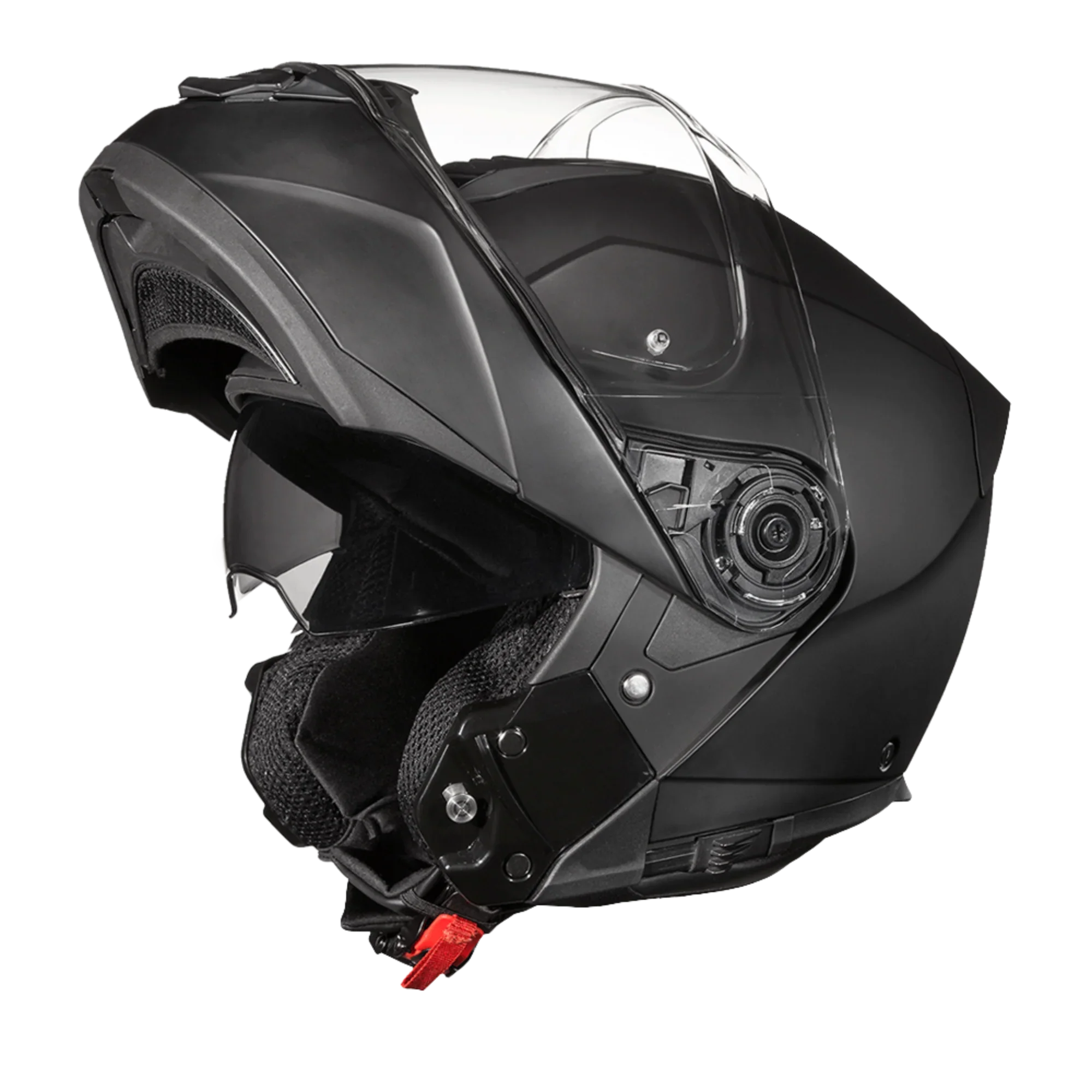 Daytona Helmets Daytona Glide Modular Motorcycle Helmet - DOT Approved, Bluetooth Ready, Dual Visor, Men/Women/Youth - Dull Black