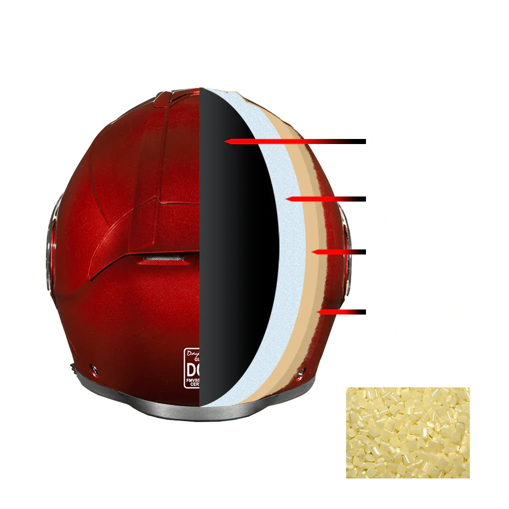 Daytona Helmets Daytona Glide Modular Motorcycle Helmet - DOT Approved, Bluetooth Ready, Dual Visor, Men/Women/Youth - Black Cherry