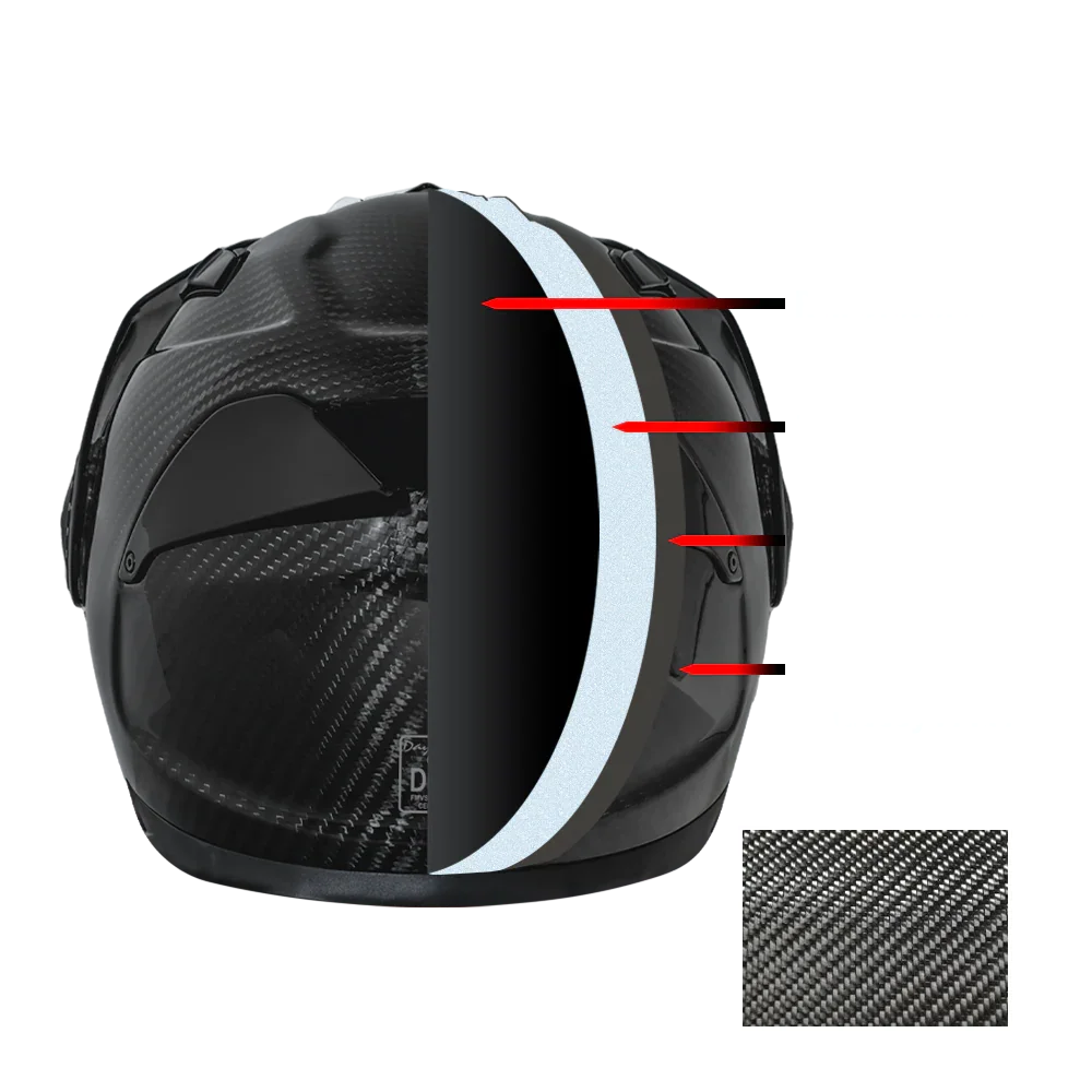 Daytona Helmets D.O.T. & ECE Daytona C6 Pro- Grey Carbon Fiber