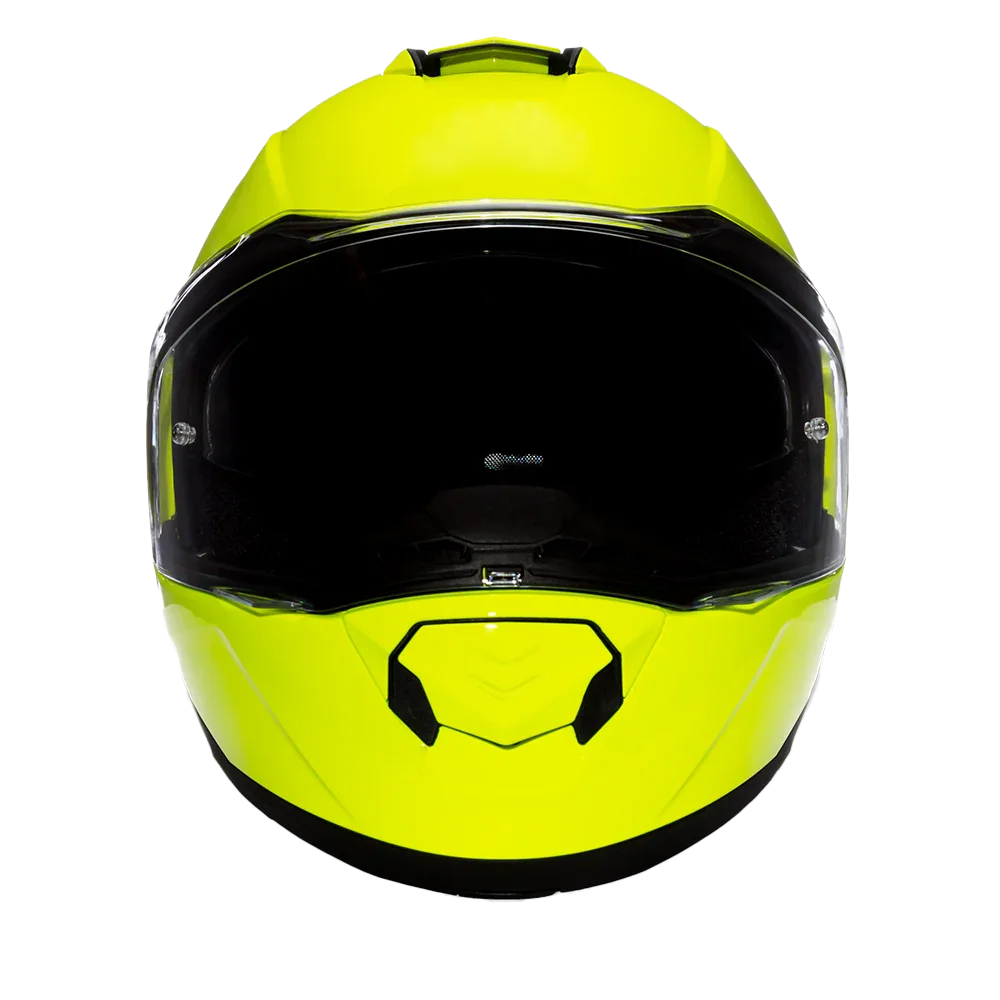 Daytona Helmets Daytona Glide Modular Motorcycle Helmet - DOT Approved, Bluetooth Ready, Dual Visor, Men/Women/Youth - Fluorescent Yellow