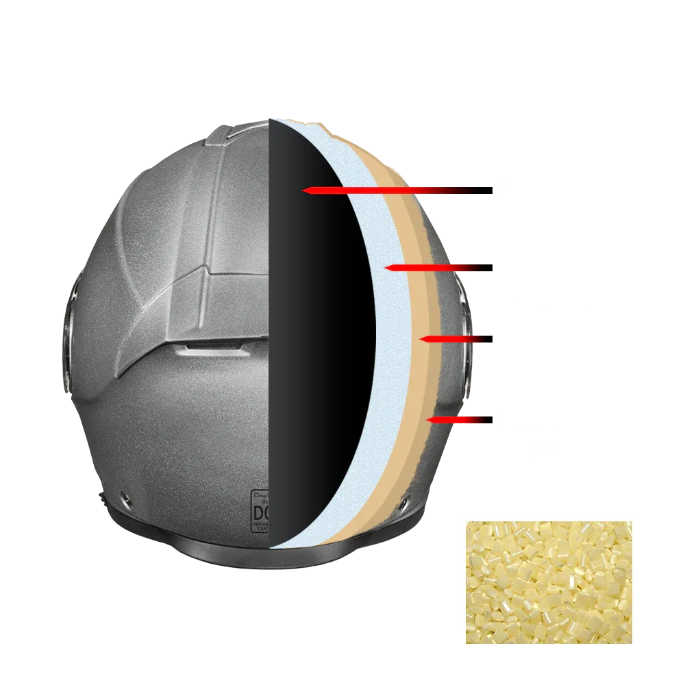 Daytona Helmets Daytona Glide Modular Motorcycle Helmet - DOT Approved, Bluetooth Ready, Dual Visor, Men/Women/Youth- Silver Metallic