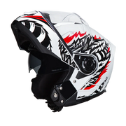 Daytona Helmets Daytona Glide Modular Motorcycle Helmet - DOT Approved, Bluetooth Ready, Dual Visor, Men/Women/Youth - W/ Phoenix